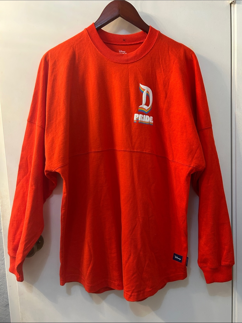 Disney Spirit Jersey Pride Collection Men's Sweatshirt w/ PRIDE Lettering, Sz M